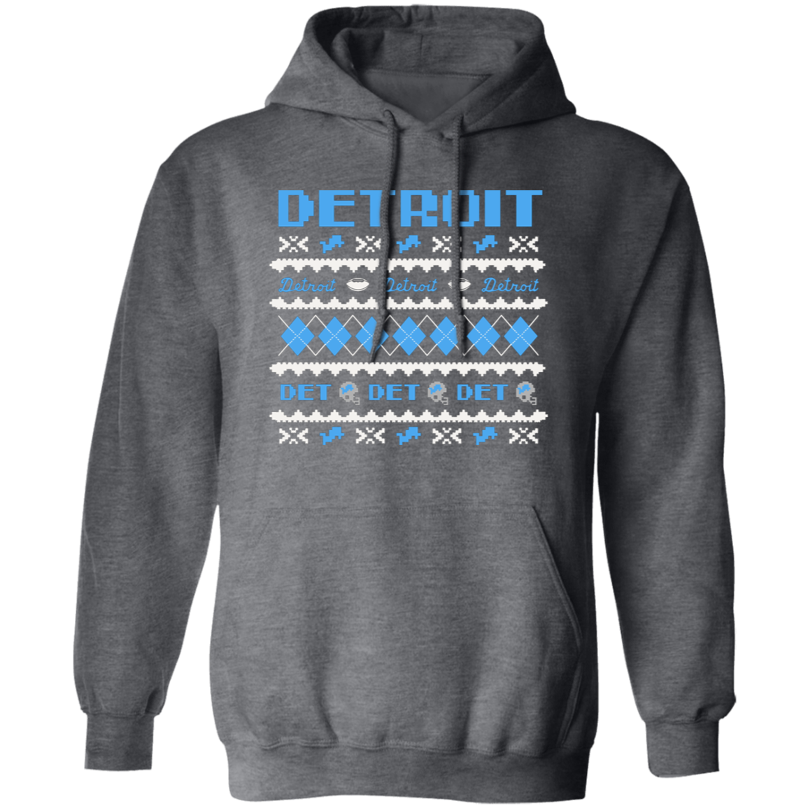 Detroit Football Sweater - White Classic Unisex Hoodie