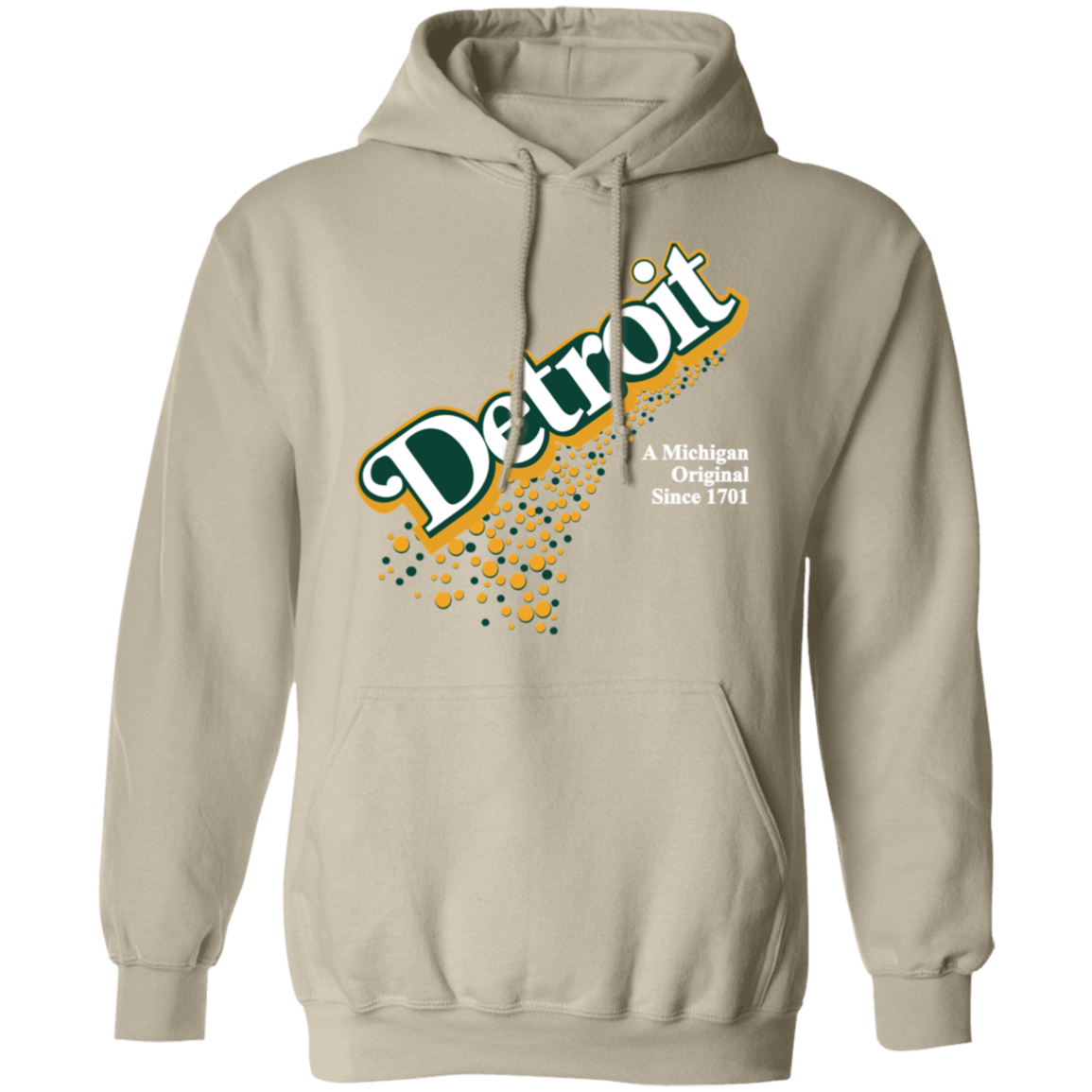 Detroit Original - Green + White Unisex Classic Hoodie