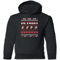 Detroit Hockey Sweater - White + Red Kids Unisex Classic Hoodie