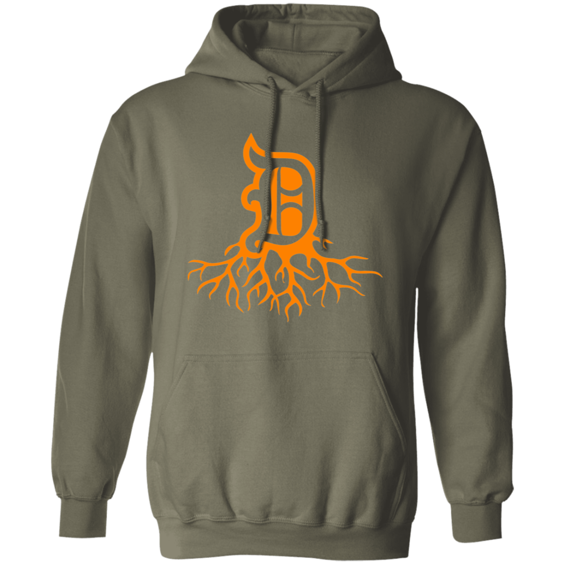 Detroit Roots - Orange Unisex Classic Hoodie