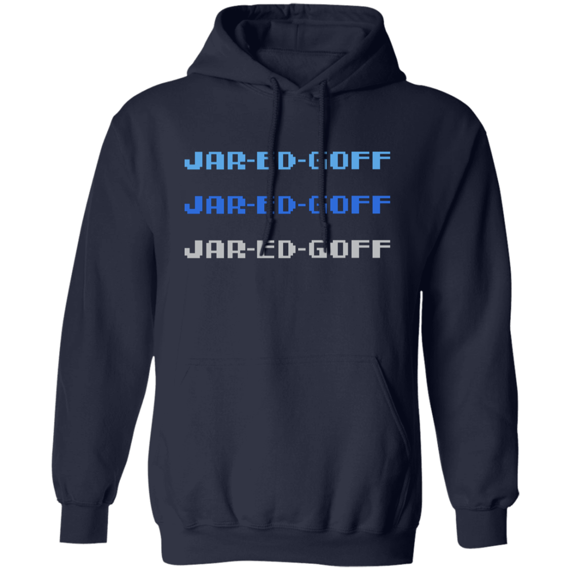 Detroit Chant - Blue + Grey Classic Unisex Hoodie