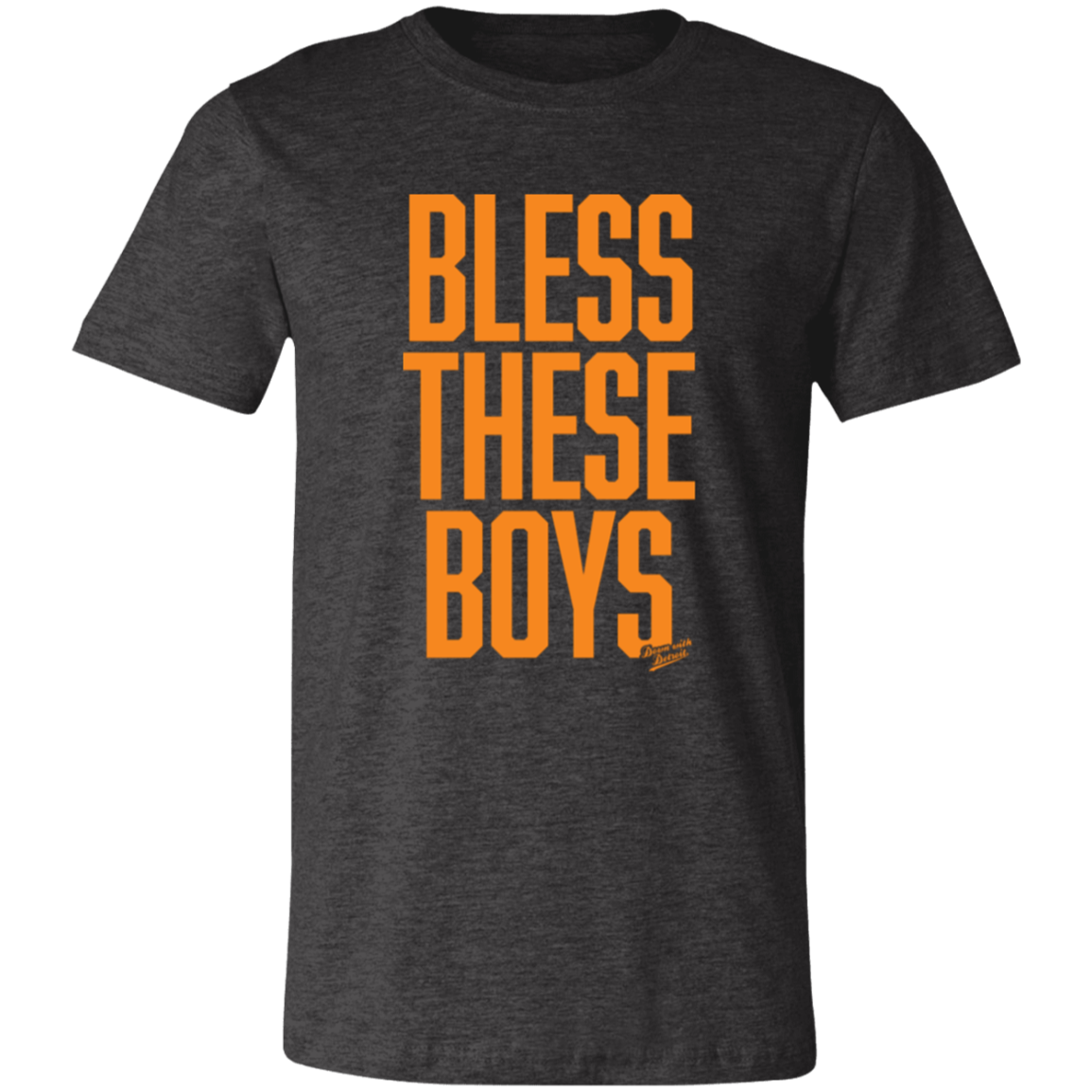 Bless These Boys - Block Font - Orange Unisex Classic T-Shirt
