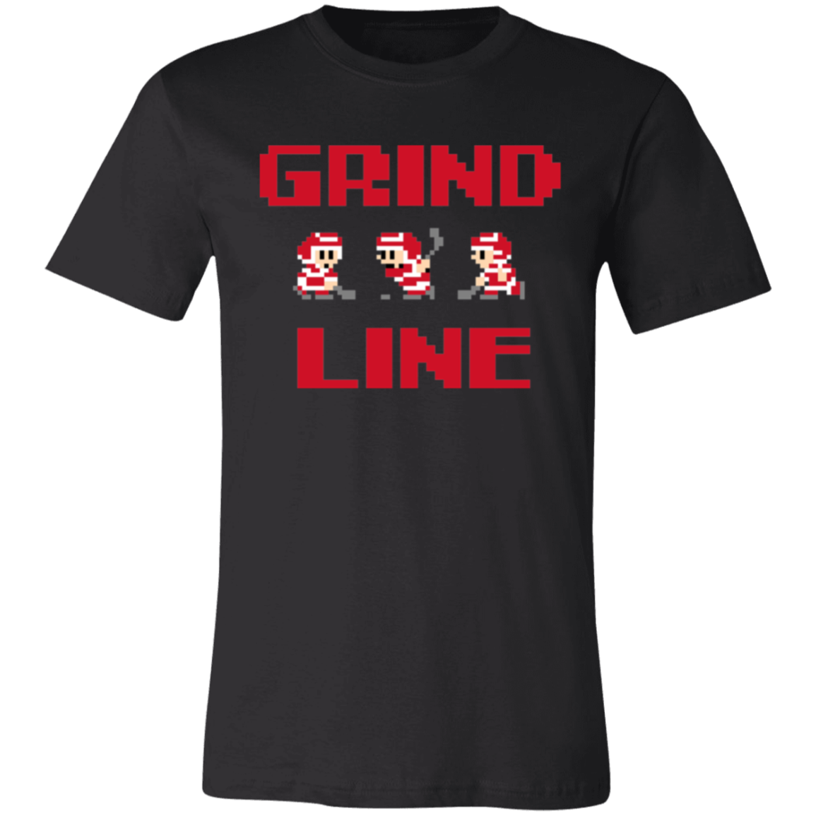 8bit Grind Line - Red Unisex Classic T-Shirt