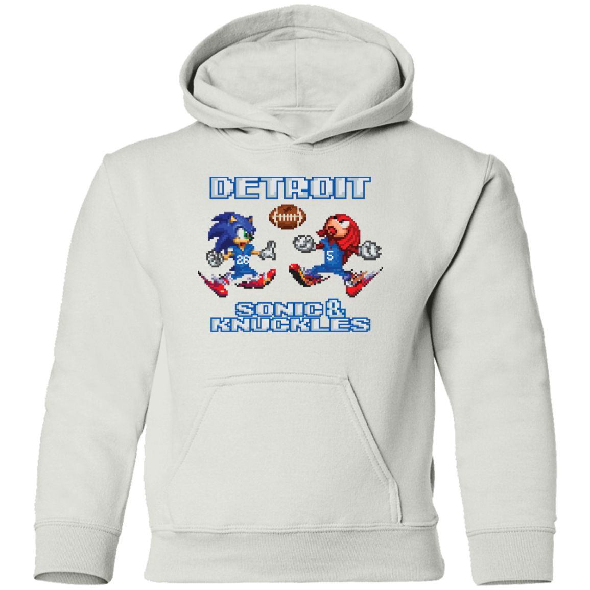 Sonic and Knuckles - Football Kids Unisex Classic Hoodie
