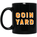 Goin Yard - Orange + Ivory Black Mug