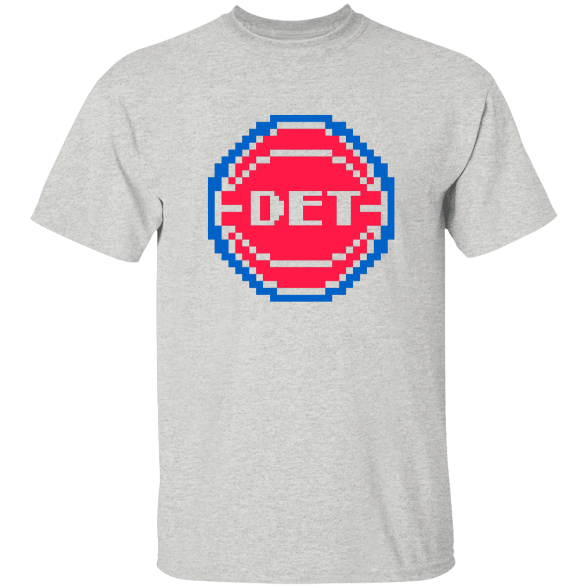8Bit Detroit Basketball - Red Kids Unisex Classic T-Shirt