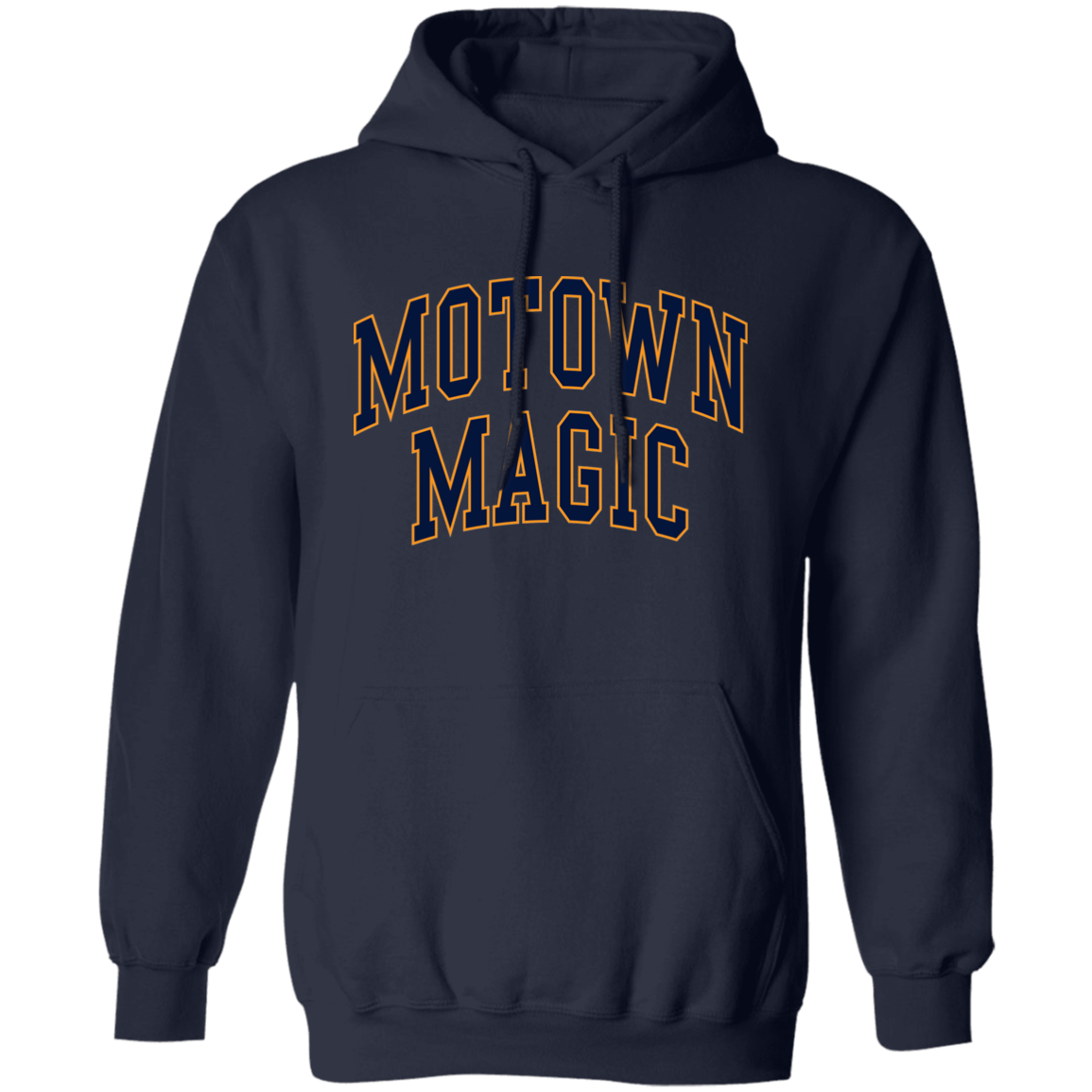 Motown Magic - Navy Orange Unisex Pullover Hoodie