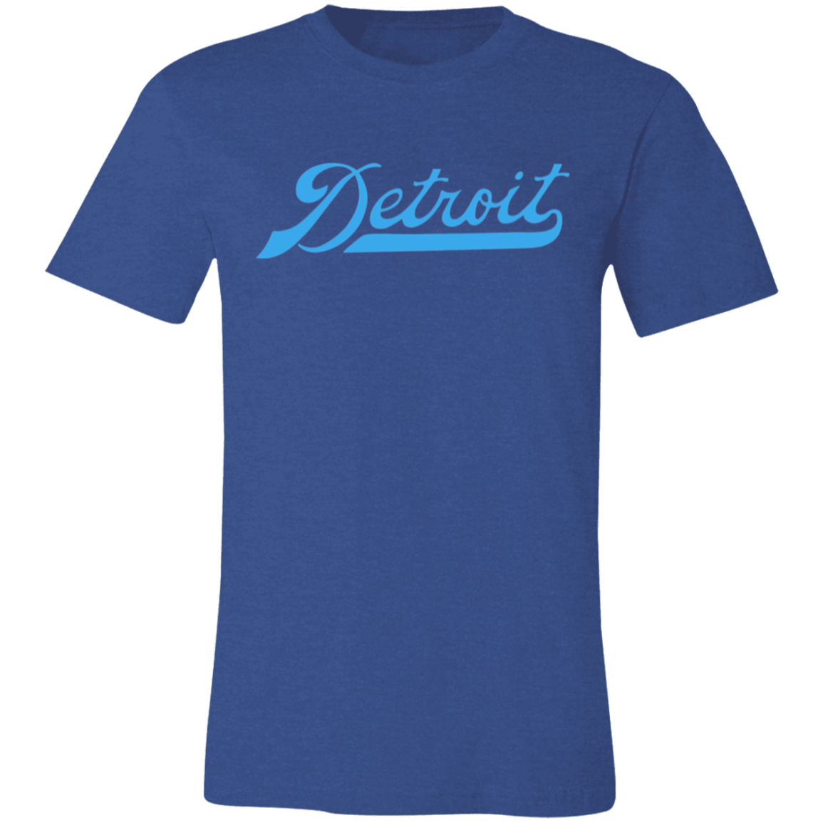 Detroit Football Script - Light Blue Unisex Classic T-Shirt