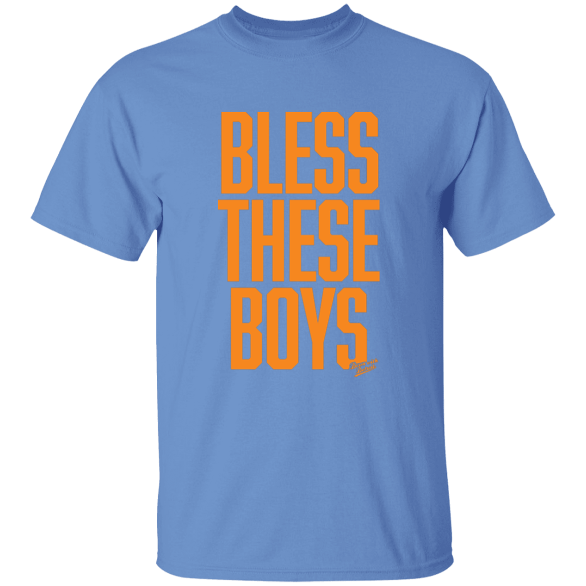 Bless These Boys - Block Font - Orange Kids Unisex Classic T-Shirt