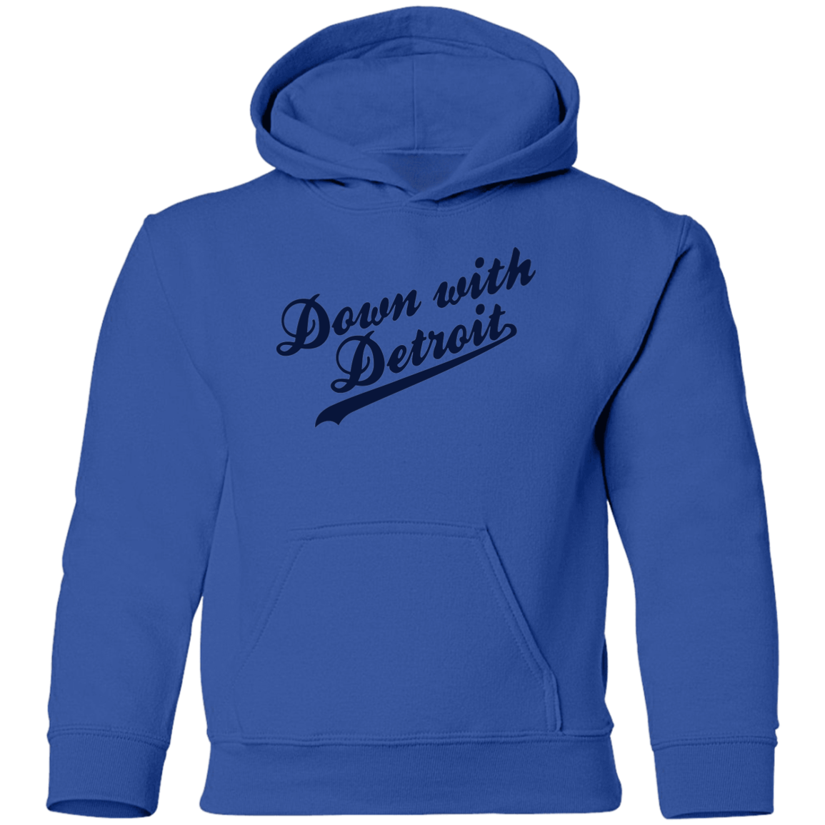 DWD Script - Navy Kids Unisex Classic Hoodie