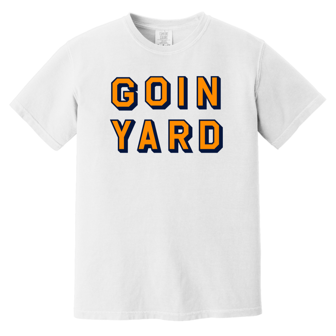 Goin Yard - Orange + Navy Vintage Washed T-Shirt