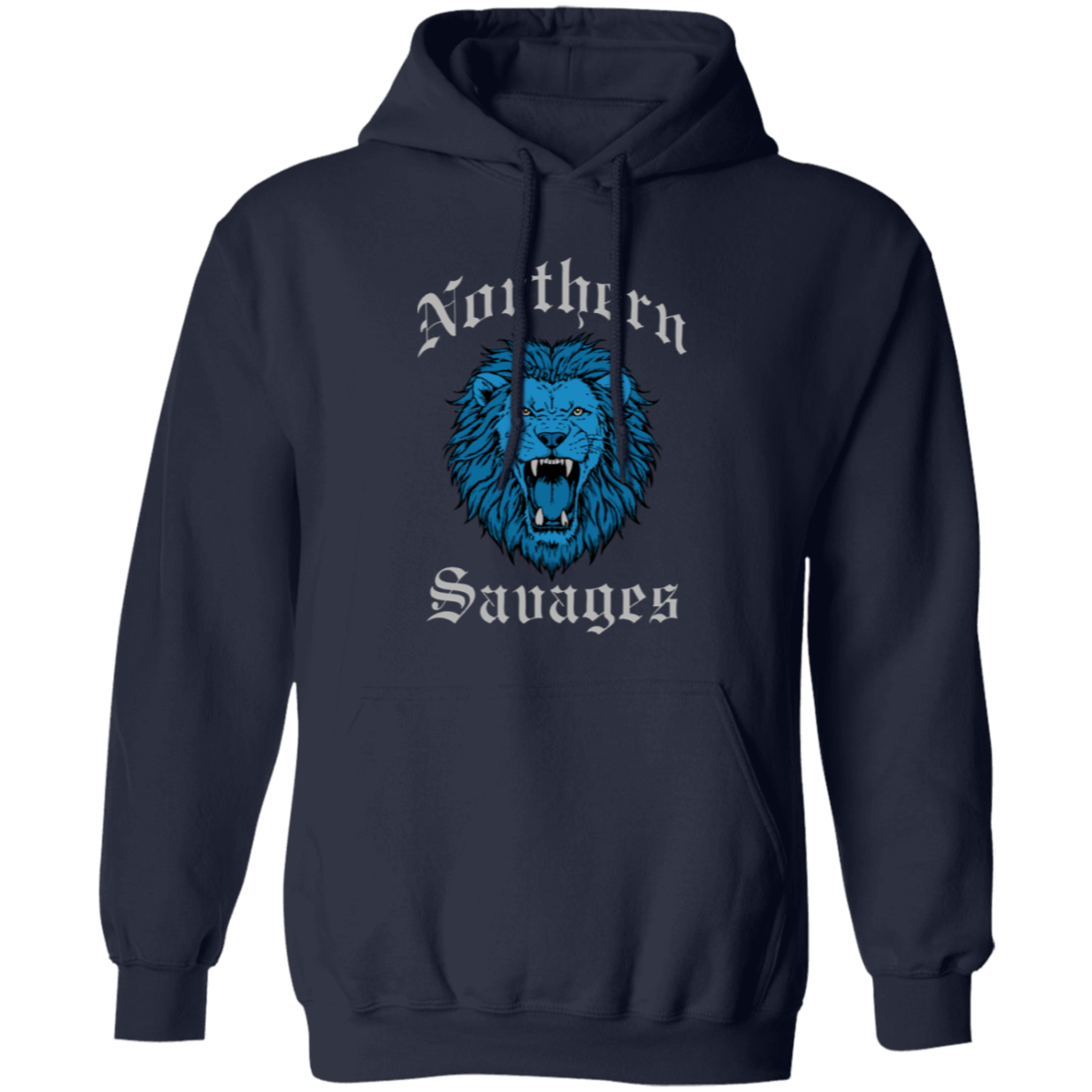 Northern Savages - Honolulu Blue + Silver Classic Unisex Hoodie