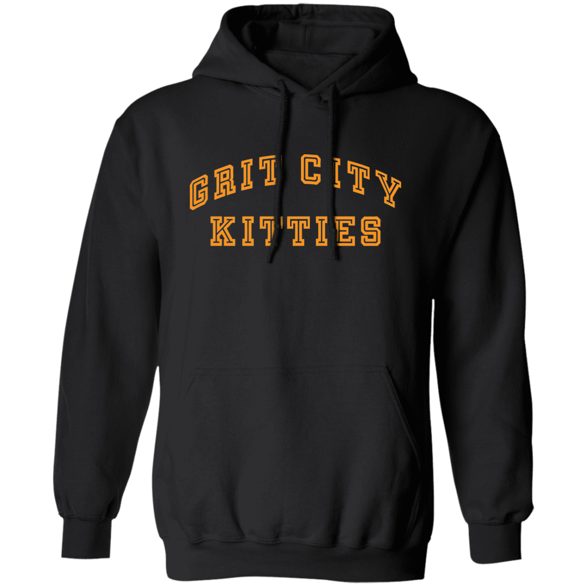 Grit City Kitties - Orange Unisex Pullover Hoodie