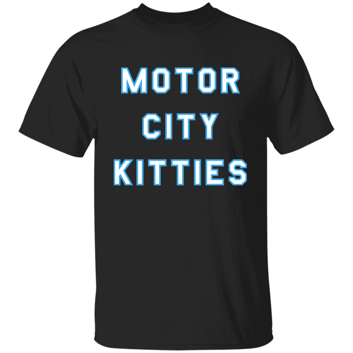 Motor City Kitties - White + Light Blue Kids Unisex Classic T-Shirt