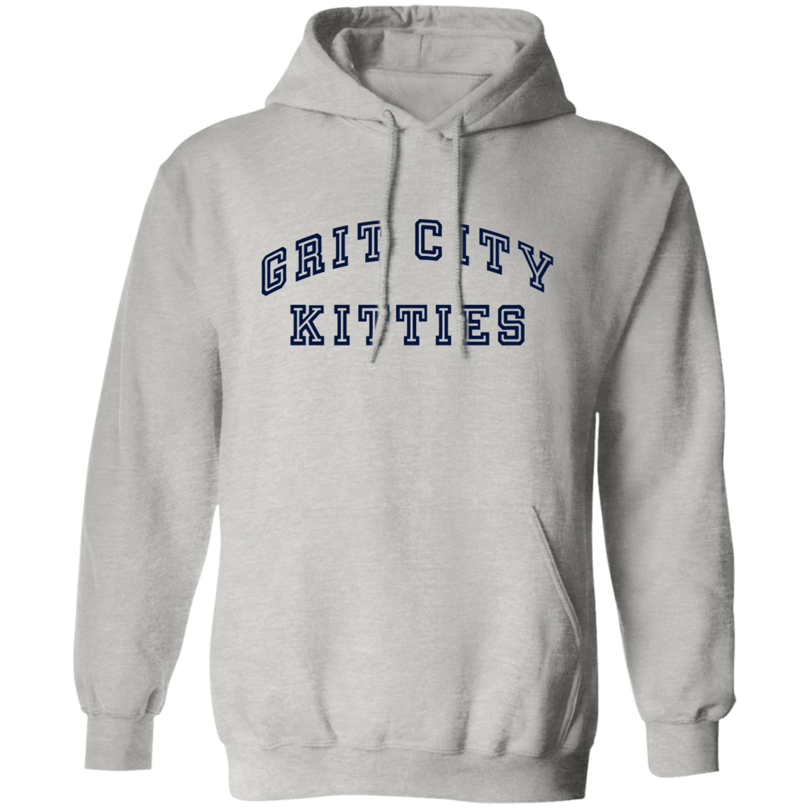 Grit City Kitties - Navy Unisex Pullover Hoodie