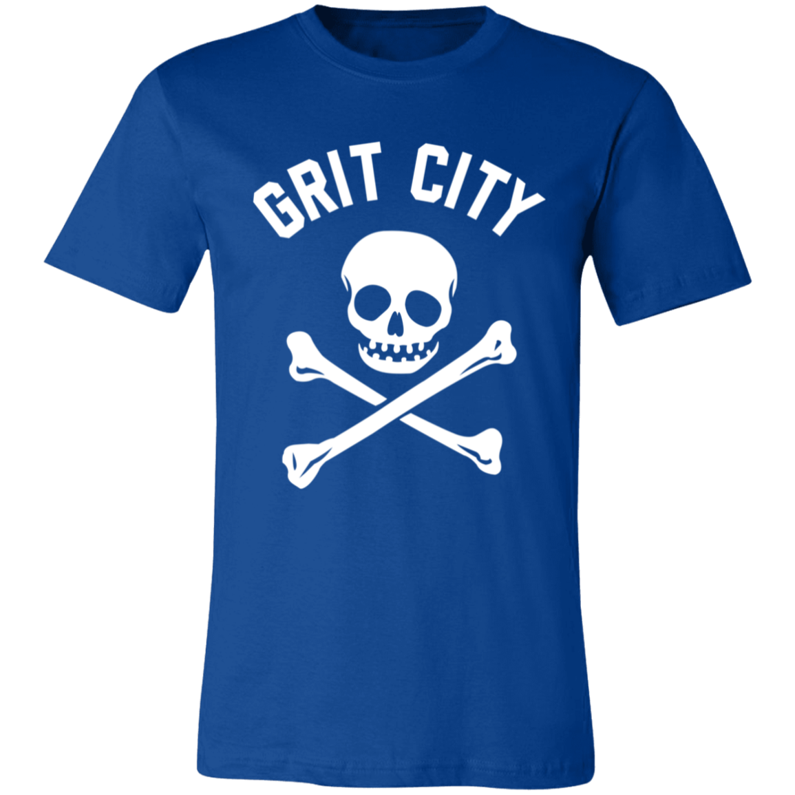 Grit City Cross Bones - White Unisex Classic T-Shirt