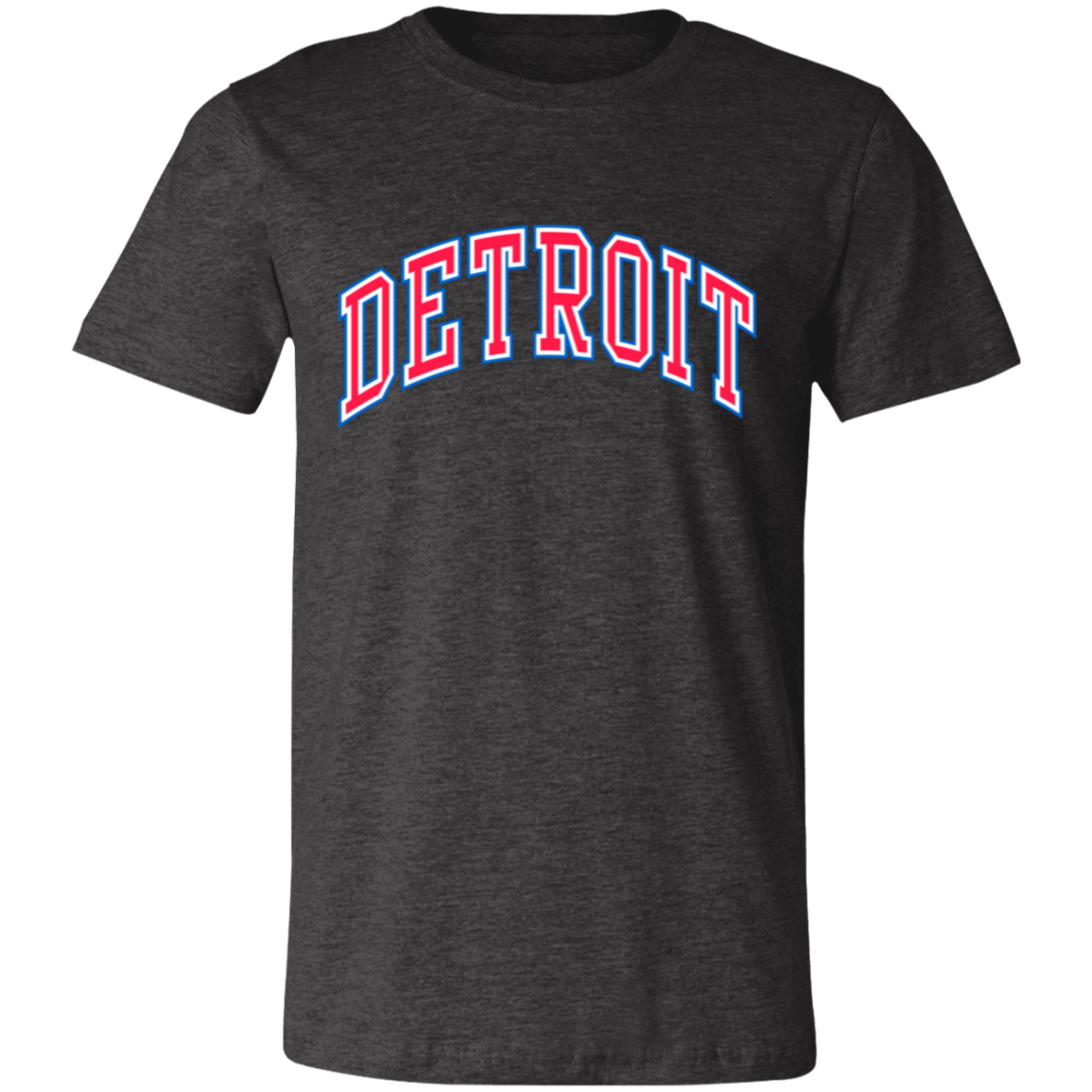 Detroit Basketball Arch - Red Unisex Classic T-Shirt