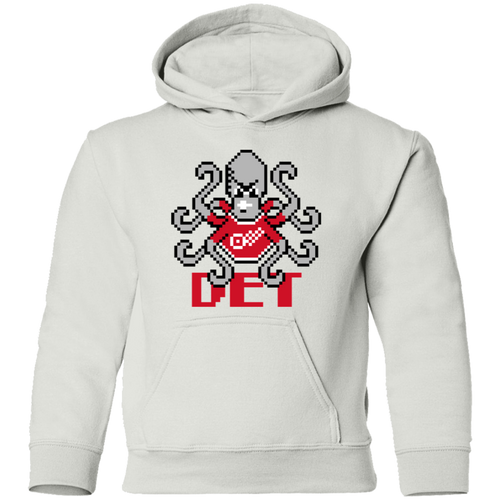 8bit Det Octopus - Red Kids Unisex Classic Hoodie