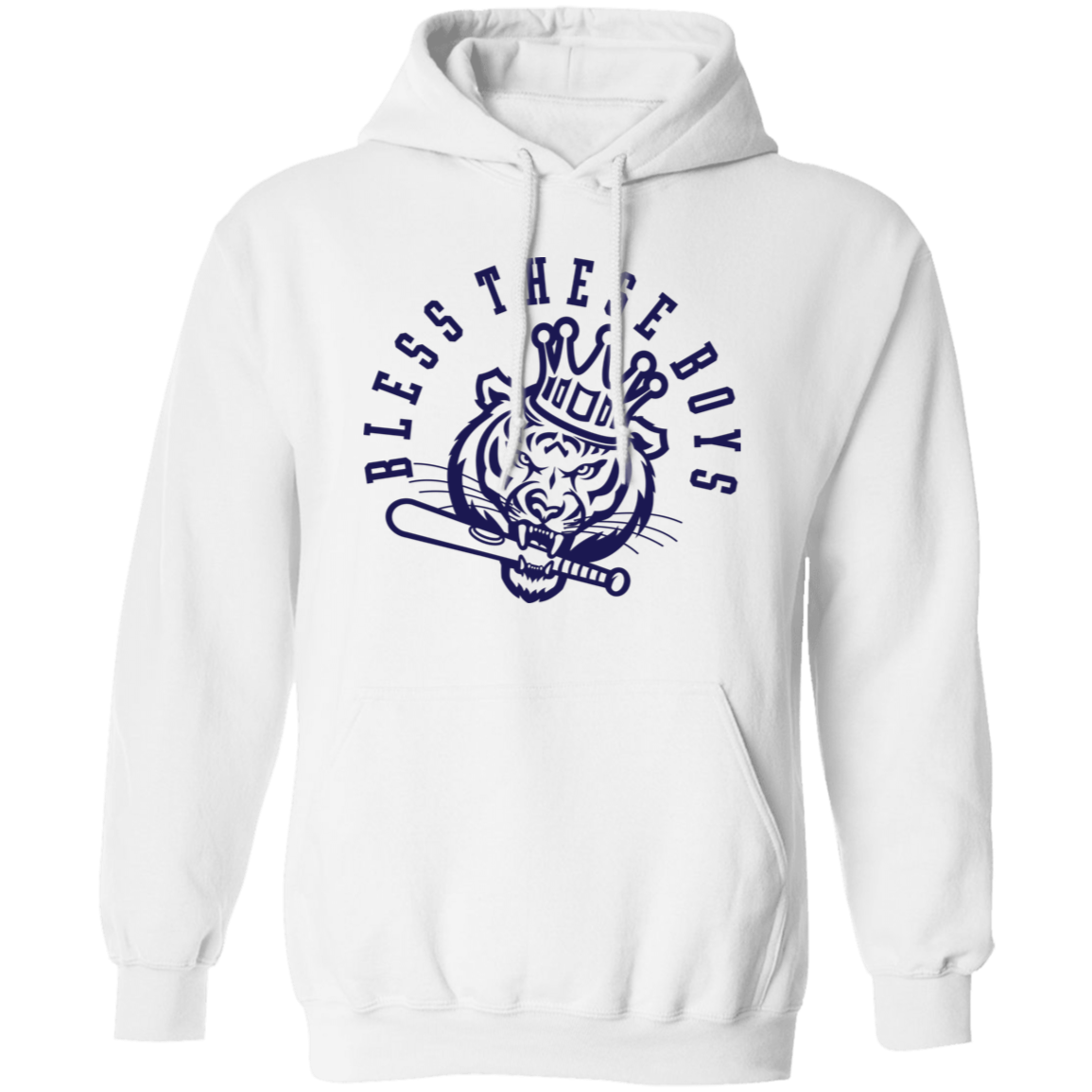 Bless These Boys - Navy Unisex Pullover Hoodie