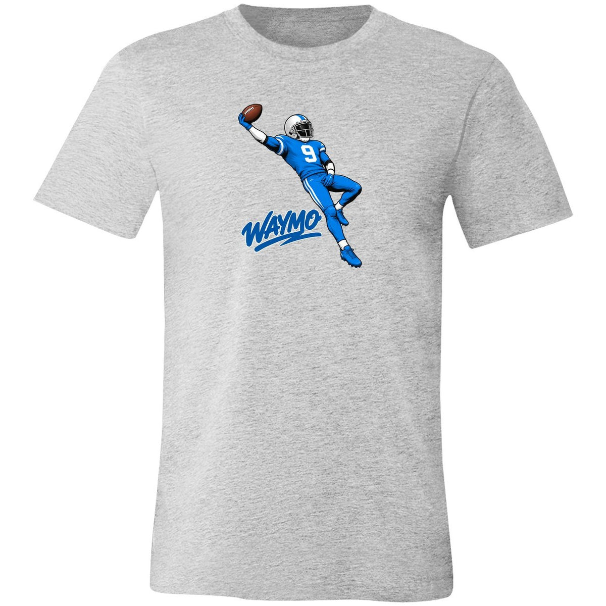 Waymo Catch Football T-Shirt - Athletic Heather
