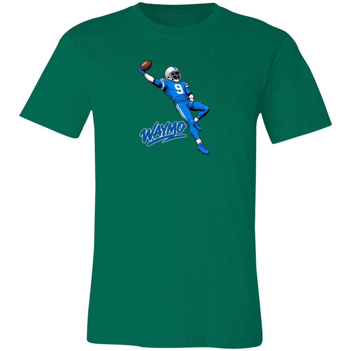 Waymo Catch Football T-Shirt - Kelly