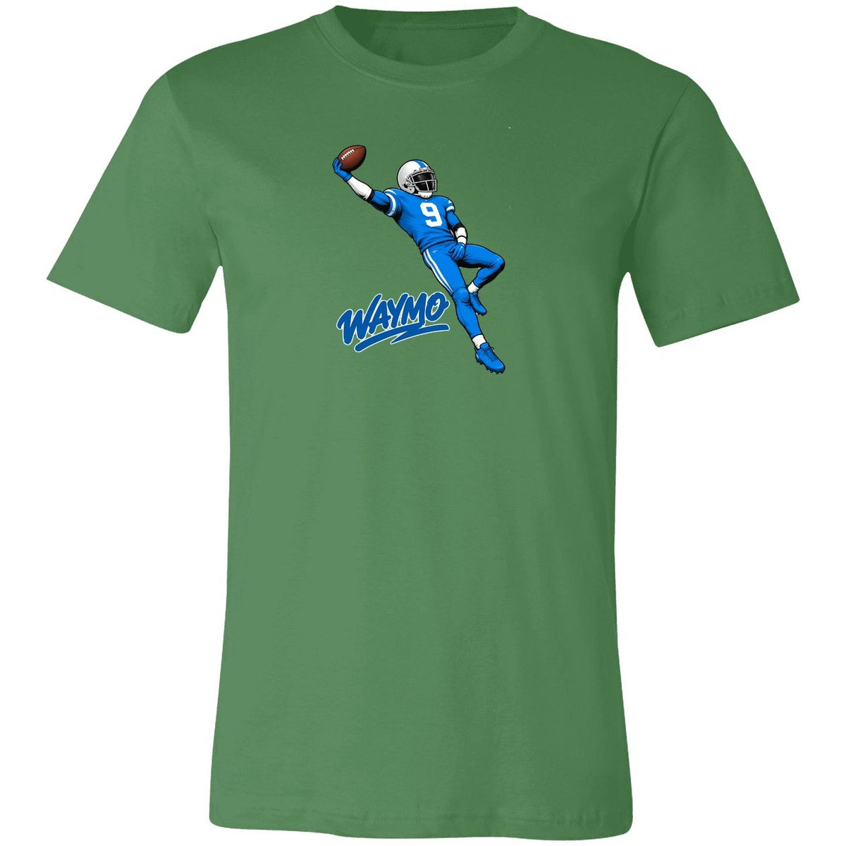 Waymo Catch Football T-Shirt - Leaf