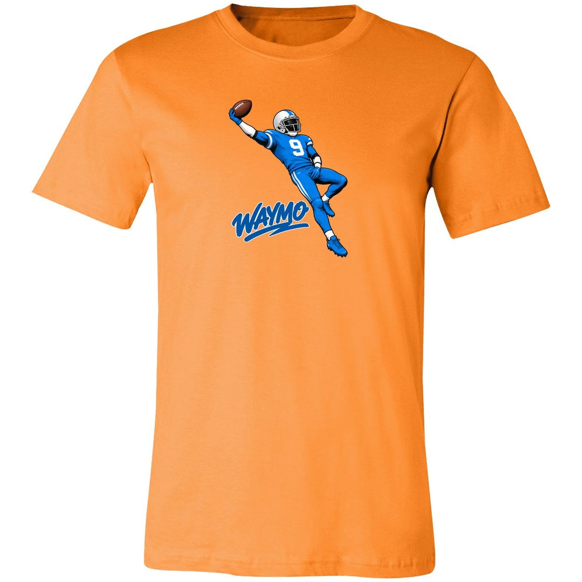 Waymo Catch Football T-Shirt - Orange