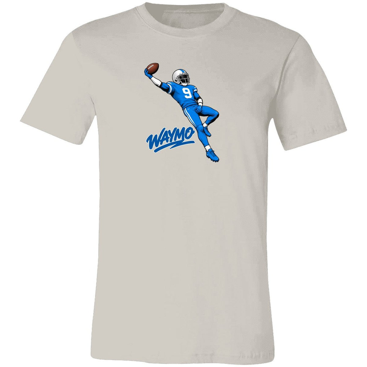 Waymo Catch Football T-Shirt - Vintage White