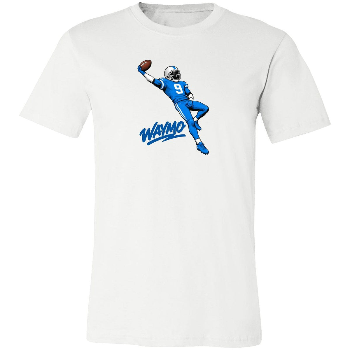 Waymo Catch Football T-Shirt - White